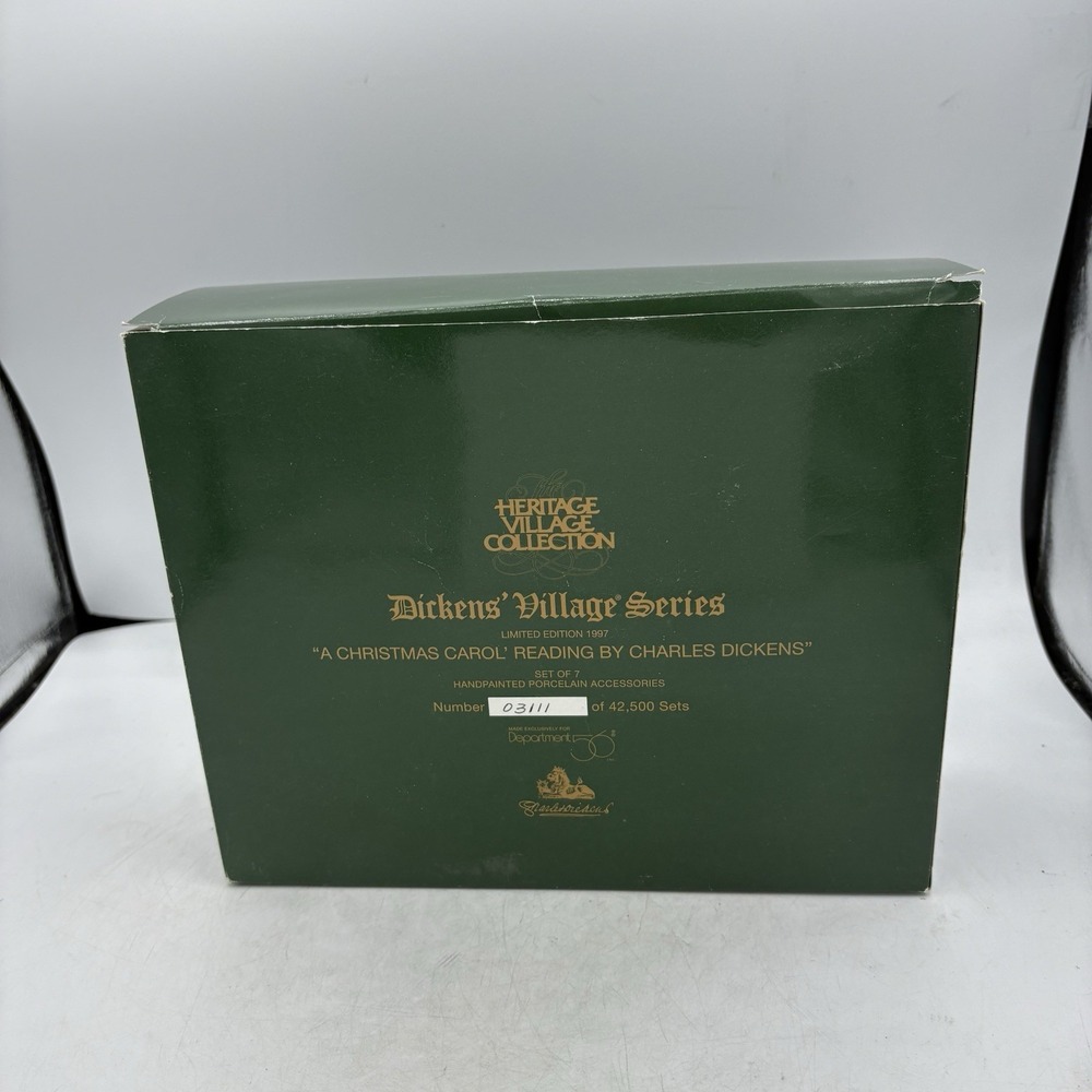 Department 56 Christmas Carol Dickens Set of 7 58404 Limited Ed 1997 Vintage